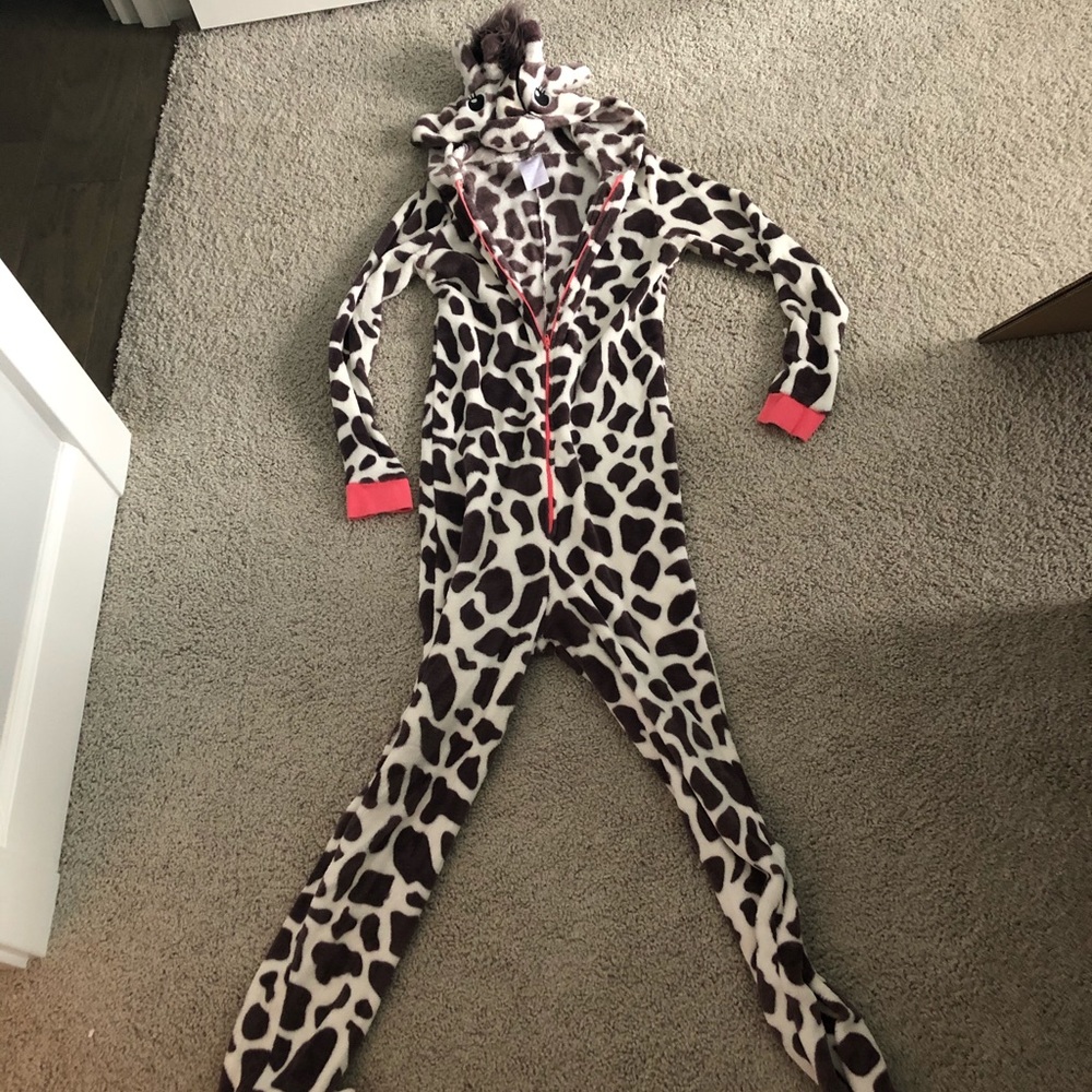 Giraffe pajama onesie